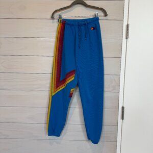 Aviator Nation Rainbow Stripe Sweatpants Blue XS – Made in USA